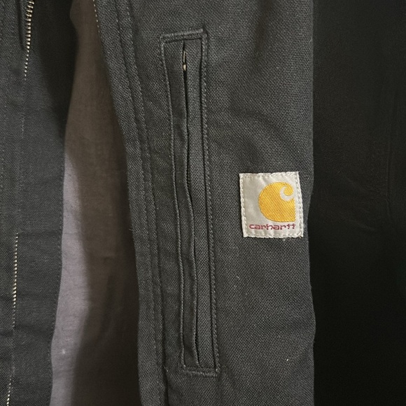 Carhartt Rugged Flex Heavyweight Relaxed Fit Black Jacket - Picture 3 of 5